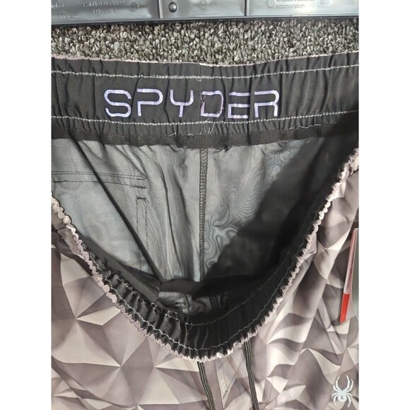 Spyder Swim Men's Swim Trunks Camouflage Large Mesh Lining Pockets Beech  NWT - Picture 4 of 7
